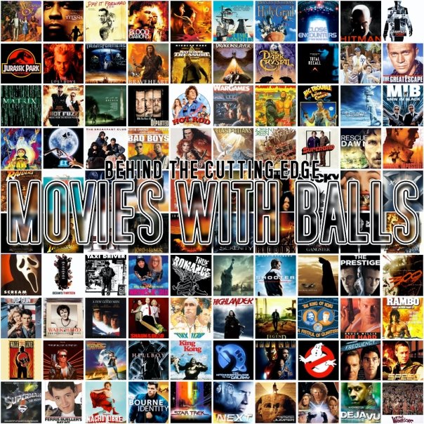 Movies with Balls artwork featuring a collage of film posters.